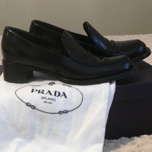 Prada Round-Toe Loafers